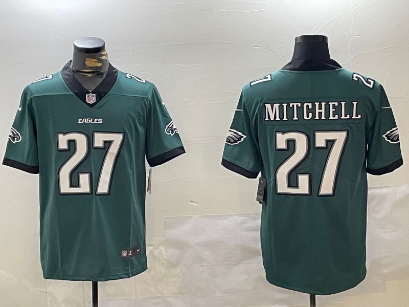Men Philadelphia Eagles #27 Mitchell Green 2024 Nike Limited NFL Jersey style 1